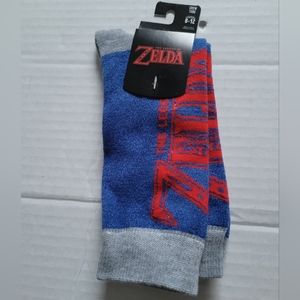 Bioworld The Legend Of Zelda Logo Crew Socks 8-12